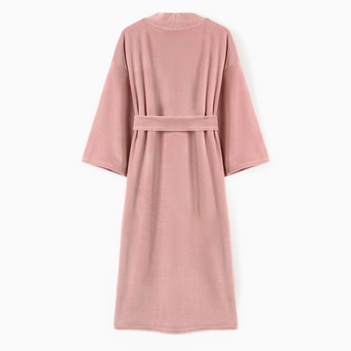 Халат домашний женский KAFTAN Plushy, размер 52-54, розовый