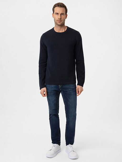 Bisiklet Yaka Erkek Triko Kazak