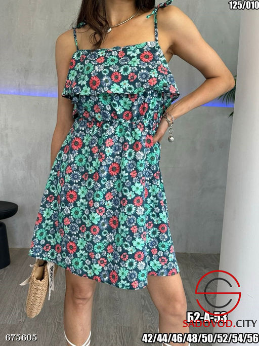 Летнее платье в цветочек - Bruno фото 3