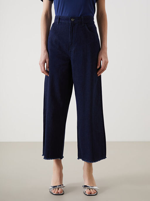 Wideleg Kad?n Jean Pantolon