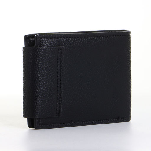 Портмоне мужское «Идрис», на магнитах, чёрное