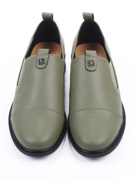 06-M47-18 GREEN Туфли женские (натуральная кожа)