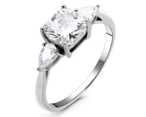 Кольцо из серебра куб.циркон., МЦВА364