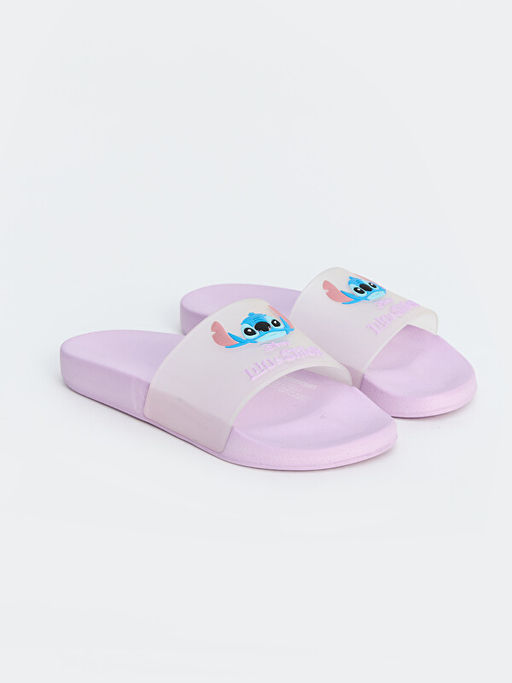 K?z ?ocuk Lilo & Stitch Bask?l? Terlik