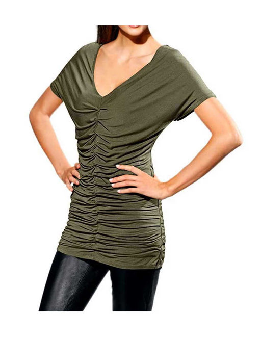 Блузка, оливковая - Patrizia dini фото 2