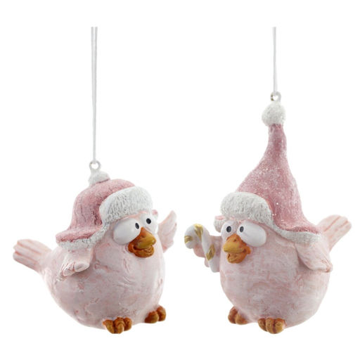 Фигурка декоративная подвесная "Птичка", L6 W7 H6 см, 2в.