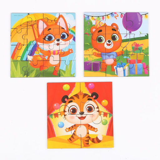 Пазлы 3 в 1 Лучшие друзья - Лесная мастерская фото 8