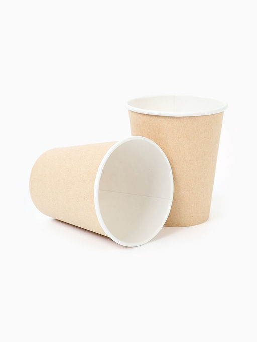Стакан бумажный «Крафт» 250 мл, диаметр 80 мм (100 шт.)