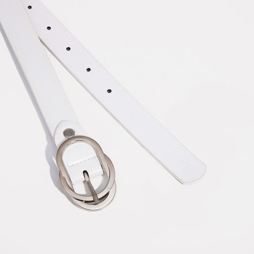 Ремень женский, ширина 2,4 см, винт, пряжка металл, цвет белый - Simaland фото 2