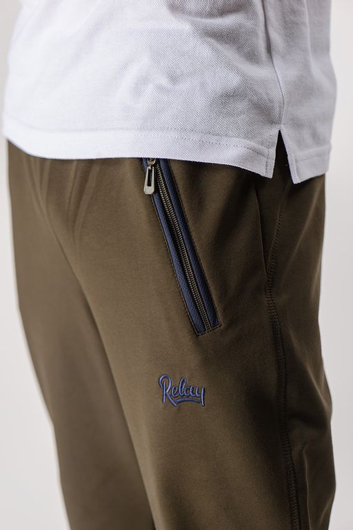 Спортивные брюки Футер 2-х ниточный, 75% хлопок, 20%  полиэстер, 5%  лайкра - Relay фото 4