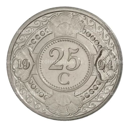 25 центов 1994 года Нидерландские Антильские острова