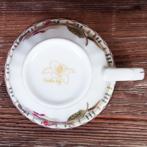 Чайный набор 12 предметов 250 мл MS / new F31-12MS /уп 8/ Чайная роза костяной фарфор - Галеонтрейд фото 5