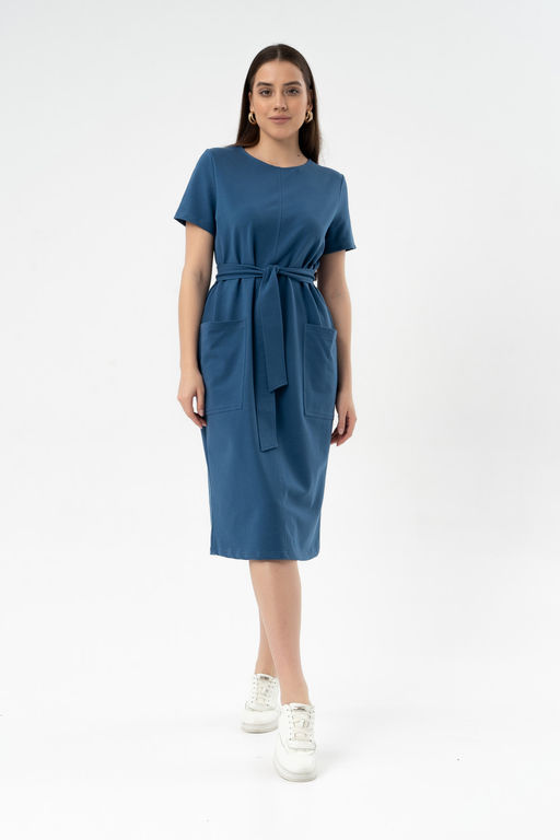 Платье из лёгкого хлопкового футера - Solo mio фото 2