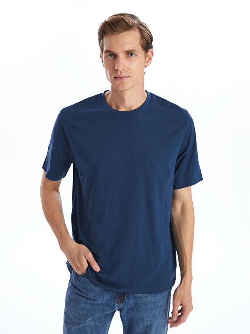 Bisiklet Yaka Penye Erkek Ti??rt