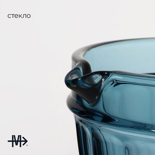 Кувшин для воды Magistro «Ла-Манш», 1.1 л, 14×19.5 см, стекло, синий