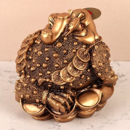 Фигурка Жаба денежная 11,5х11,5х10 см / GN487 /уп 40/ - ГалеонТрейд фото 2