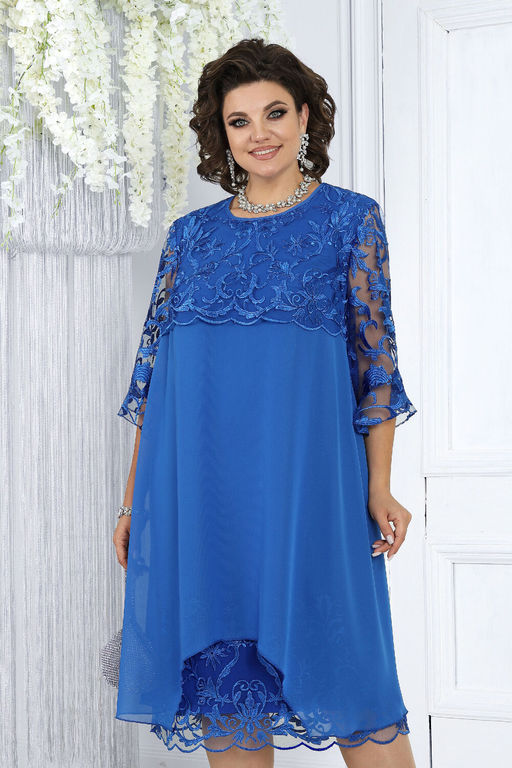 Платье Ninele 7431-Р темно-синий - Mira fashion фото 1283