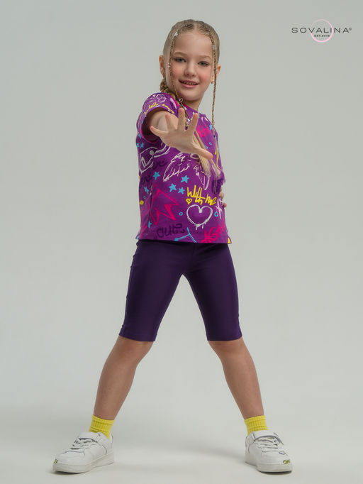 Костюм Актив граффити слива-фиолет - Sovalina фото 20