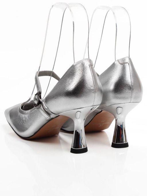 06-939A-841C GREY/SILVER Туфли женские (натуральная кожа)