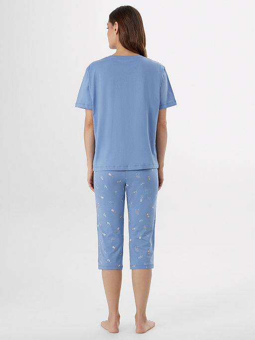 КОМПЛЕКТ ЖЕНСКИЙ (ФУТБОЛКА, БРИДЖИ) - Mark formelle фото 2