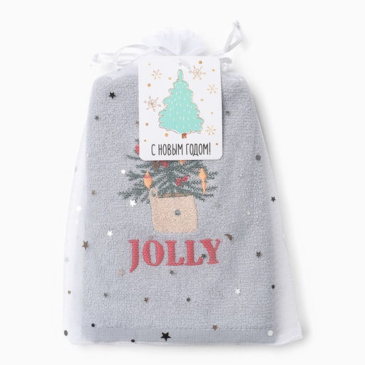 Полотенце махровое Jolly 30х60 см, 100% хлопок, 340 г/м2 - Этель фото 5