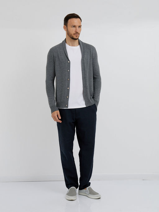 мужской базовый кардиган на пуговицах - Glenfield фото 5