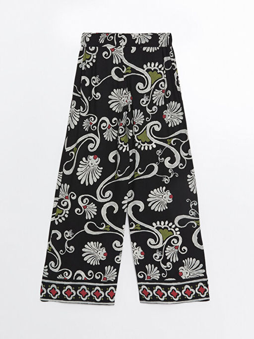 Beli Lastikli Desenli Geni? Pa?a Kad?n Pantolon - Waikiki фото 2