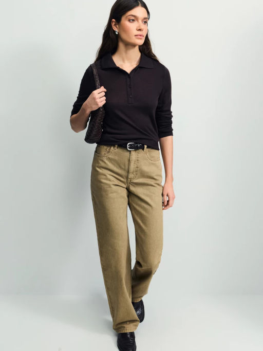 Джинсы straight с высокой посадкой / Zarina фото 6