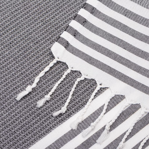 Пештемаль для пляжа, бани, сауны Waffle 100х180 см, серый - Lovelife фото 4