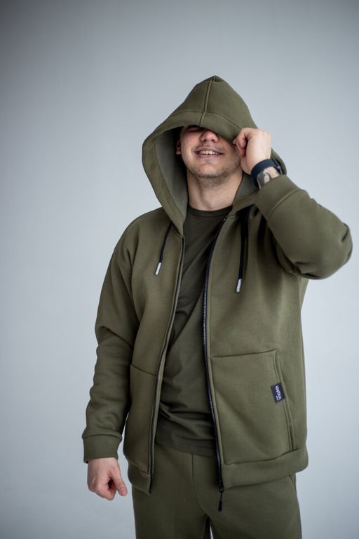 Утепленный костюм мужской футер 3-нитка петля качество пенье - Knitka wear фото 5