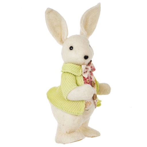 Фигурка декоративная "Заяц", L12,5 W11,5 H34 см