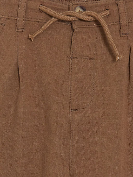 Loose Fit Erkek ?ocuk Keten Kar???ml? Pantolon
