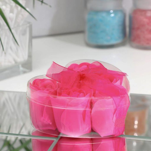 Цена за 2 шт. Мыльные розочки, фуксия, набор 6 шт. - Simaland фото 2