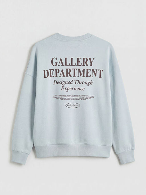 Bask?l? Oversize Kad?n Sweatshirt