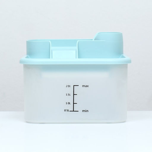 Фонтанчик для животных 20 х 17 х 15,5 см, голубой - Пижон фото 2