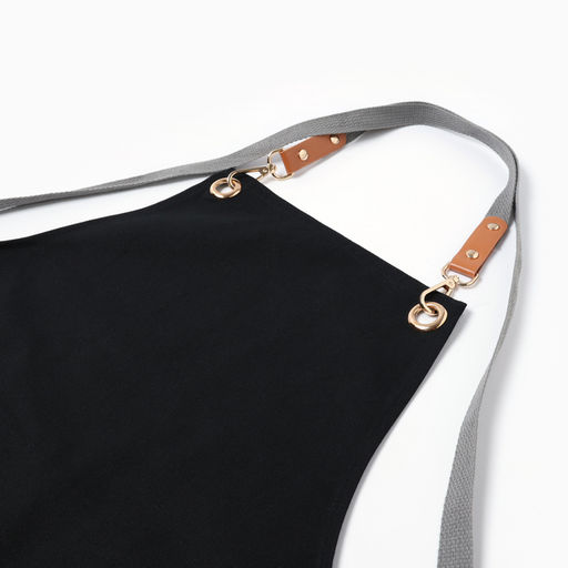 Фартук Этель «Стиль», чёрный, 70×78 см, 100% хлопок