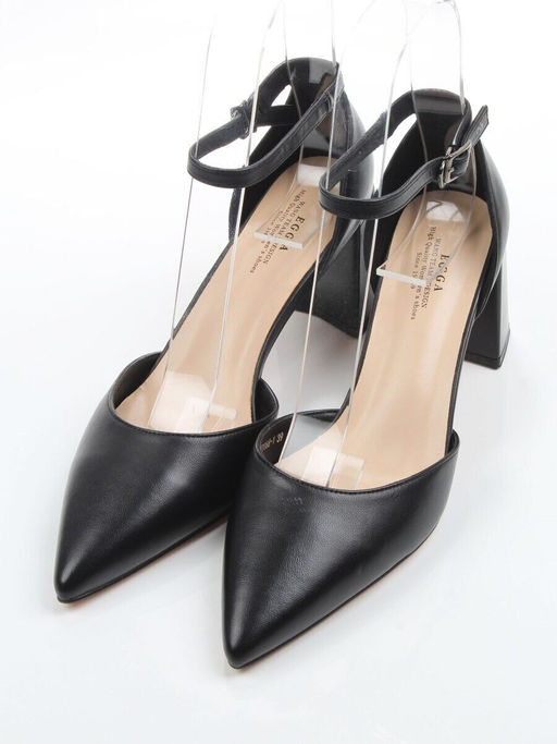 06-HDP1168-1 BLACK Туфли летние женские (натуральная кожа)