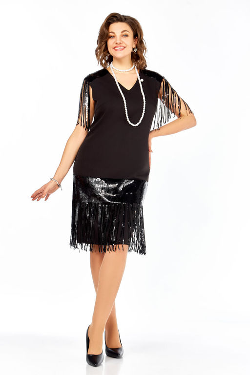 Платье Olga Style С977 черный