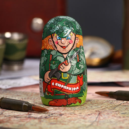 Цена за 2 шт. УЦЕНКА Кондитерское изделие Солдатики с сюрпризом, 35 г (до 10.07.2025)