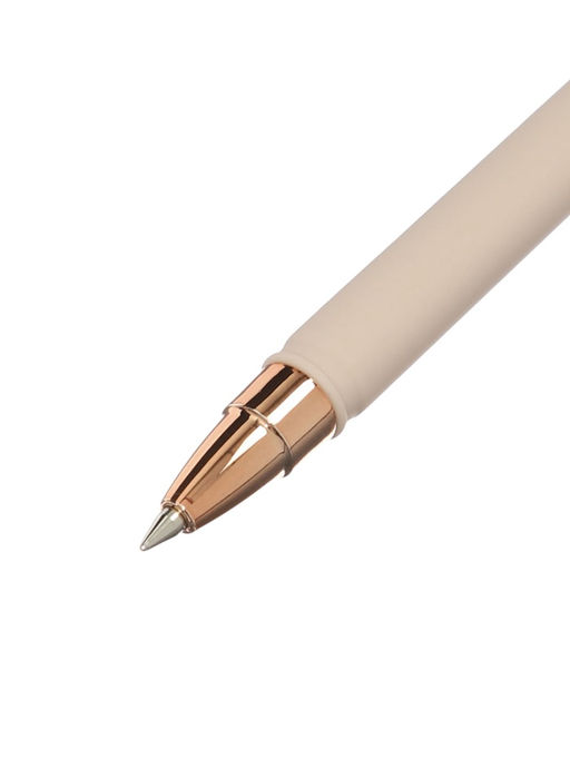 Цена за 4 шт. Ручка шариковая Bruno Visconti total beige, стержень синий, 0.5 мм, МИКС