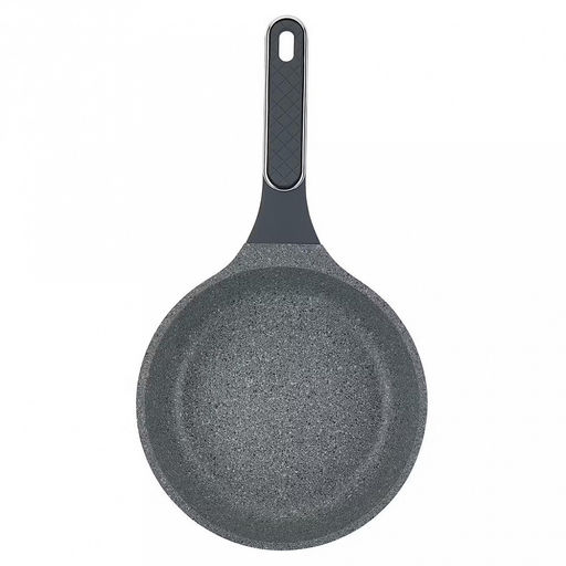 Сковорода с антипригарным покрытием Denim д20см, s4мм, индукционное дно д14см, s1,5мм, литой алюминий, 2-х слойное антипригарное покрытие WISTONE с эффектом гранитной крошки, бакелитовая ручка с покрытием soft-touch, Regent (Китай) Подходит для - Домашняя мода фото 2