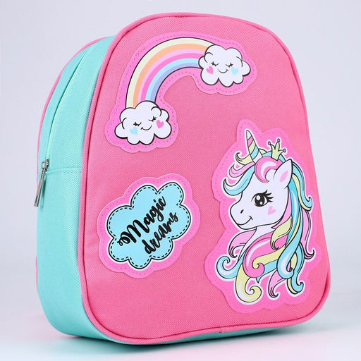 Рюкзак молодёжный на молнии, цвет мятный/розовый - NAZAMOK KIDS фото 2