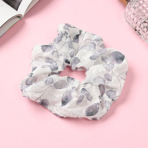 Цена за 2 шт. Резинка для волос «Орбита», листочки стиль, 13 см, белая