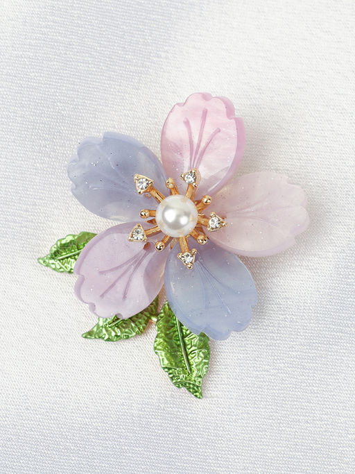 Брошь Цветок / 5486 P /уп 12/
