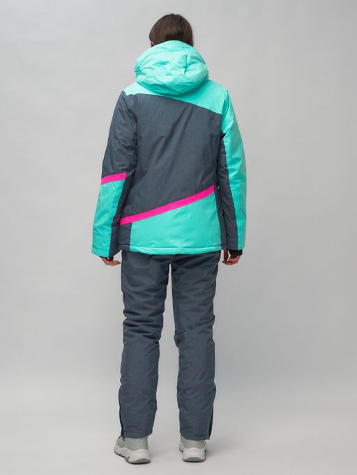 Горнолыжный костюм женский бирюзового цвета 02282Br - Chunmai фото 4