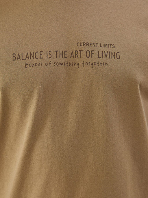 Bisiklet Yaka K?sa Kollu Bask?l? Penye Erkek Ti??rt