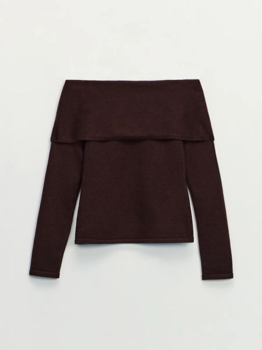 Джемпер со спущенными плечами / Zarina фото 7