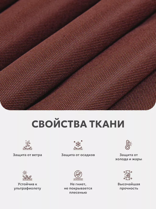 Шторы уличные для веранды/беседки на липучках SHO 145х200 Bio-Line, оксфорд