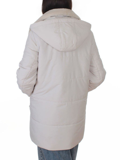 8088 LT. BEIGE Куртка зимняя женская (верблюжья шерсть, 120 гр. холлофайбер)