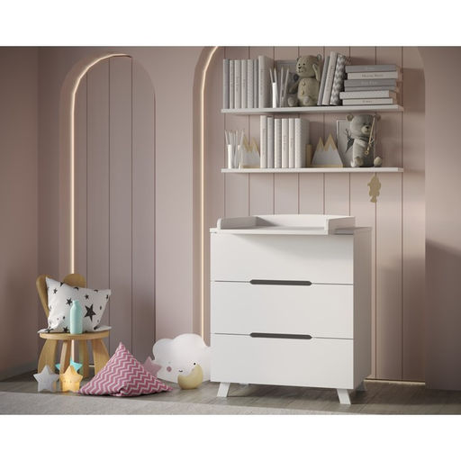 Комод пеленальный ИНКАНТО Anniken LUX 800/3, белый - Simaland фото 3